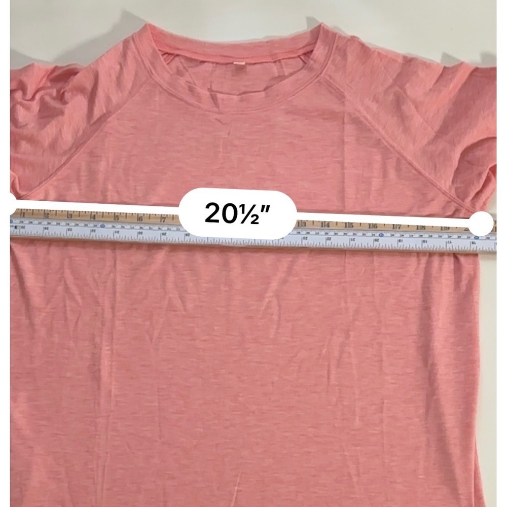 JomeDesign Tunic Top Womens Size L Pink New NWT 3/4 Raglan Sleeve Side Slit - Picture 5 of 7